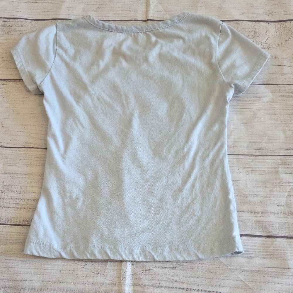 Wallflower Blue Short Sleeve Tee with Cartoon Cat Design - Picture 4 of 4